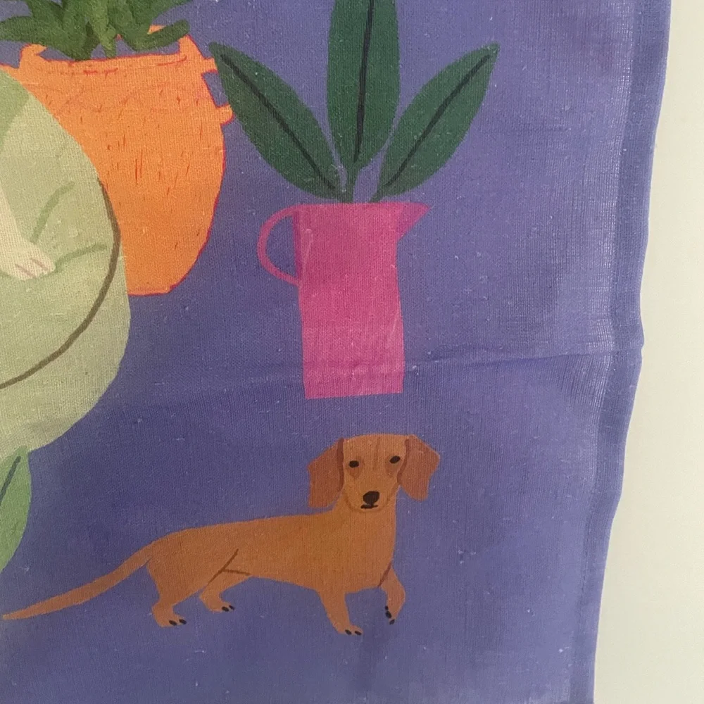 Avenida Home Dog Linen Kitchen Towel New Anne Bentley